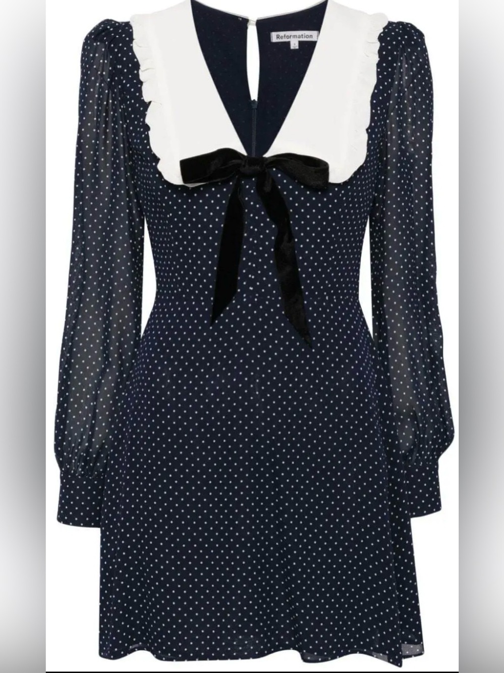 Reformation Edalene Dress Polka Dot - Picture 3 of 10